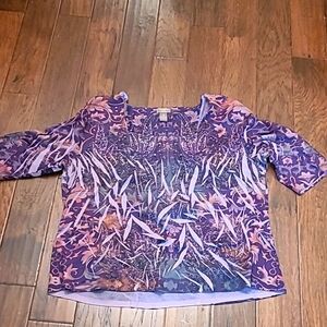 💰 Jane Ashley women's 3/4 length sleeve shirt size 3X